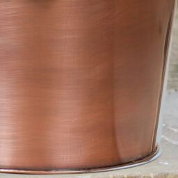Dibor Traditional Fireside Copper Coal, Log Storage & Kindling Bucket Basket - thumbnail 4