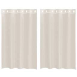 Berkfield Home Voile Curtains with Grommets 2 pcs Cream 140x175 cm