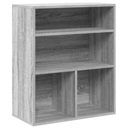 Berkfield Home Book Cabinet Grey Sonoma 60x30x71.5 cm Engineered Wood - thumbnail 1