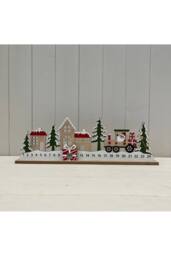 KDMD Wooden Tractor in the Snow Scene Advent Calendar - thumbnail 2