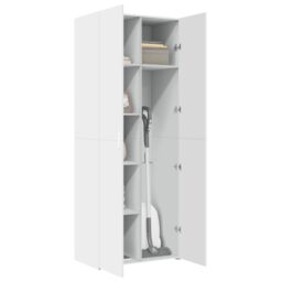 Berkfield Home Highboard White 70x42.5x185 cm Engineered Wood - thumbnail 3