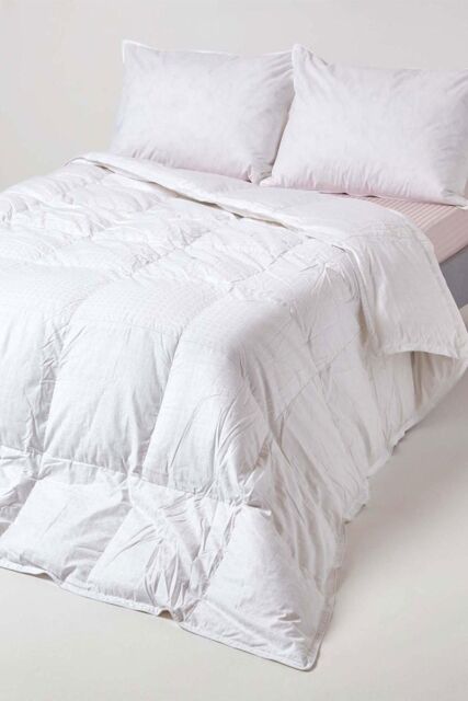 Homescapes Premium White Goose Down 13.5 Tog Winter Duvet - Size: Double - image 1