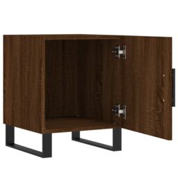 Berkfield Home Bedside Cabinets 2 pcs Brown Oak 40x40x50 cm Engineered Wood - Size: 40 x 40 x 50 cm - thumbnail 5