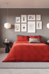Helena Springfield 'Axel' Duvet Cover Set in Red - Size: Double - thumbnail 1