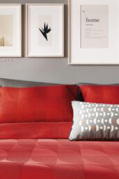 Helena Springfield 'Axel' Duvet Cover Set in Red - Size: Double - thumbnail 2