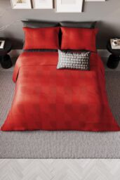 Helena Springfield 'Axel' Duvet Cover Set in Red - Size: Double - thumbnail 3