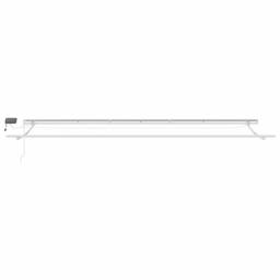 Berkfield Home Manual Retractable Awning with LED Orange & Brown 600x350 cm - thumbnail 9
