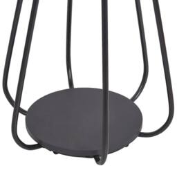 Wyld and Coco Black Metal Coat Stand 165cm - Freestanding Jacket Rack - thumbnail 6