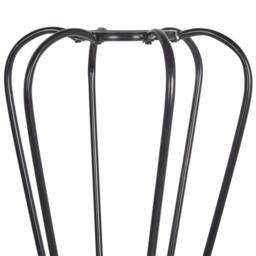 Wyld and Coco Black Metal Coat Stand 165cm - Freestanding Jacket Rack - thumbnail 4