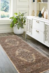 The Rug Shop UK Orange Border Floral Traditional Polyester Easy To Clean Rug - Size: 160 cm x 235 cm - thumbnail 4