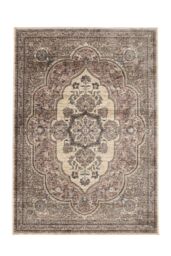 The Rug Shop UK Orange Border Floral Traditional Polyester Easy To Clean Rug - Size: 160 cm x 235 cm - thumbnail 5