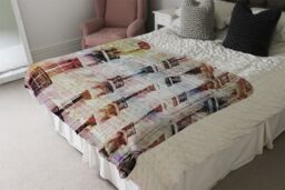 Benjamin Tate Design Sarahs Vision Blanket in Natural - Size: 120 cm x 150 cm - thumbnail 3