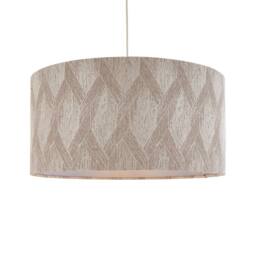 Pagazzi Parisa Silver Jacquard 50Cm Shade in Taupe - thumbnail 1