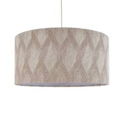 Pagazzi Parisa Silver Jacquard 50Cm Shade in Taupe - thumbnail 2