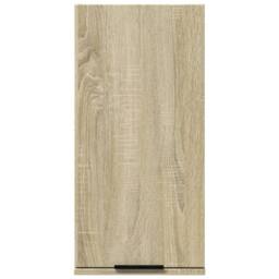 Berkfield Home Wall-mounted Bathroom Cabinet Sonoma Oak 32x20x67 cm in Light Tan - Size: 32 x 20 x 67 cm - thumbnail 5