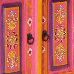 Berkfield Home TV Cabinet Pink 110x30x40 cm Solid Wood Mango - Size: 110 x 30 x 40 cm - thumbnail 8