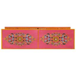 Berkfield Home TV Cabinet Pink 110x30x40 cm Solid Wood Mango - Size: 110 x 30 x 40 cm - thumbnail 5