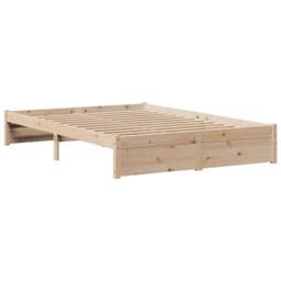 Berkfield Home Bed Frame with Headboard without Mattress 140x200 cm in Brown - thumbnail 5
