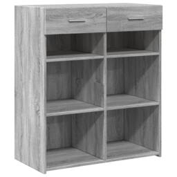 Berkfield Home Sideboard Grey Sonoma 80x42.5x93 cm Engineered Wood - thumbnail 1