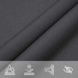 Berkfield Home Sunshade Sail Oxford Fabric Triangular 6x6x6 m Anthracite - thumbnail 5