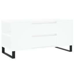 Berkfield Home Coffee Table White 102x44.5x50 cm Engineered Wood - thumbnail 2