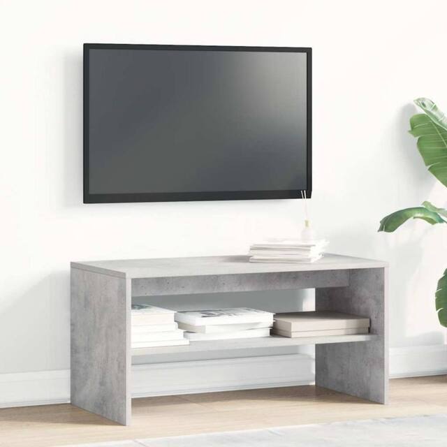 Berkfield Home TV Cabinet Concrete Grey 80x40x40 cm Engineered Wood - Size: 80 x 40 x 40 cm - image 1