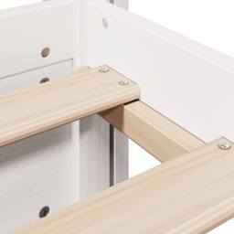 Berkfield Home Bed Frame with Headboard without Mattress White 90x190 cm Single - thumbnail 9