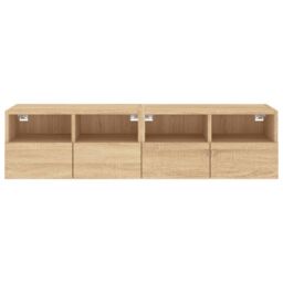 Berkfield Home TV Wall Cabinets 2 pcs Sonoma Oak 60x30x30 cm Engineered Wood in Brown - Size: 60 x 30 x 30 cm - thumbnail 8