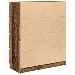 Berkfield Home Sideboard Old Wood 80x35x99 cm Engineered Wood in Brown - Size: 80 x 35 x 99 cm - thumbnail 8