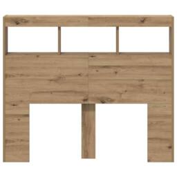 Berkfield Home Gorgeous Artisan Oak Headboard Artisan oak Engineered wood 120 x in Brown - thumbnail 6