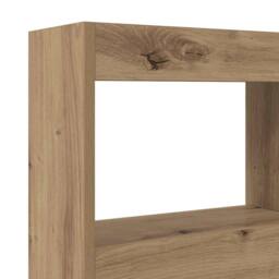 Berkfield Home Gorgeous Artisan Oak Headboard Artisan oak Engineered wood 120 x in Brown - thumbnail 9
