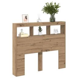 Berkfield Home Gorgeous Artisan Oak Headboard Artisan oak Engineered wood 120 x in Brown - thumbnail 1