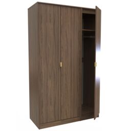 Ready Assembled 2 U Fuji 3 Door Wardrobe (Ready Assembled) in Walnut - thumbnail 6