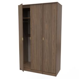 Ready Assembled 2 U Fuji 3 Door Wardrobe (Ready Assembled) in Walnut - thumbnail 5