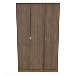 Ready Assembled 2 U Fuji 3 Door Wardrobe (Ready Assembled) in Walnut - thumbnail 1