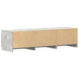 Berkfield Home TV Cabinet Concrete Grey 140x40x35.5 cm Engineered Wood - thumbnail 8