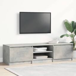 Berkfield Home TV Cabinet Concrete Grey 140x40x35.5 cm Engineered Wood - thumbnail 2