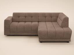 Solace+Co Asta 3 Seater Right Corner Sofa in Brown - thumbnail 4