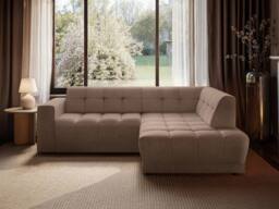 Solace+Co Asta 3 Seater Right Corner Sofa in Brown - thumbnail 2