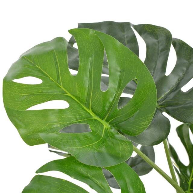 Berkfield Home Artificial Plant Monstera with Pot Green 100 cm - image 1