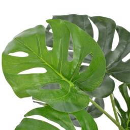 Berkfield Home Artificial Plant Monstera with Pot Green 100 cm - thumbnail 1