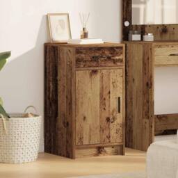 Berkfield Home Sideboard Old Wood 40x41x75 cm Engineered Wood in Brown - Size: 40 x 41 x 75 cm - thumbnail 2