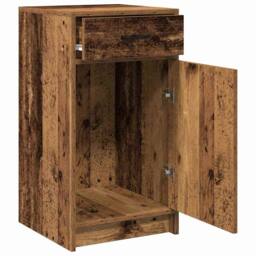 Berkfield Home Sideboard Old Wood 40x41x75 cm Engineered Wood in Brown - Size: 40 x 41 x 75 cm - thumbnail 5