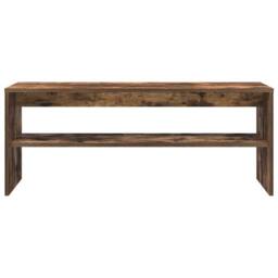 Berkfield Home TV Cabinet Smoked Oak 100x40x40 cm Engineered Wood in Brown - Size: 100 x 40 x 40 cm - thumbnail 5