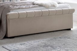 Time4sleep Ascot Natural Stone Upholstered Sleigh Ottoman - Bed Frame Only - Size: King - thumbnail 5