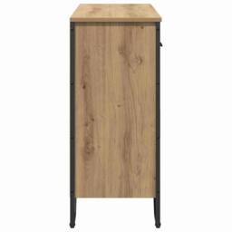 Berkfield Home Sideboard Artisan Oak 97x32.5x74.5 cm Engineered Wood in Brown - thumbnail 7