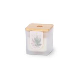 RESTORE Small Soy Wax Candle - Relaxing Serenity in Cool White