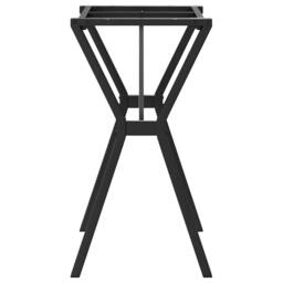 Berkfield Home Durable Dining Table Legs Y-Frame 80x40x73 cm Steel in Black - Size: 80 x 40 x 73 cm - thumbnail 5