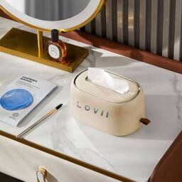Lovii Signature Tissue Box Cream - thumbnail 2