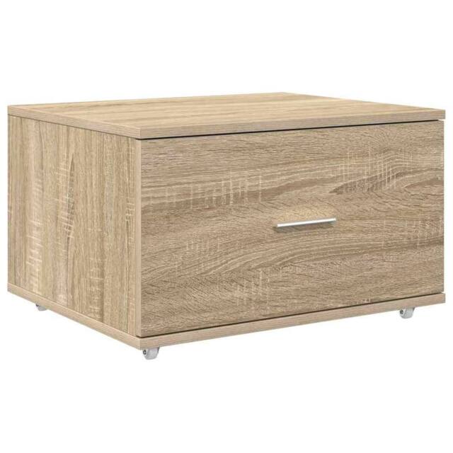 Berkfield Home Drawer Cabinet Sonoma oak Chipboard Medium Drawer Cabinet in Light Brown - image 1